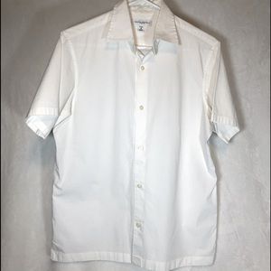 Banana Republic white crisp button down shirt